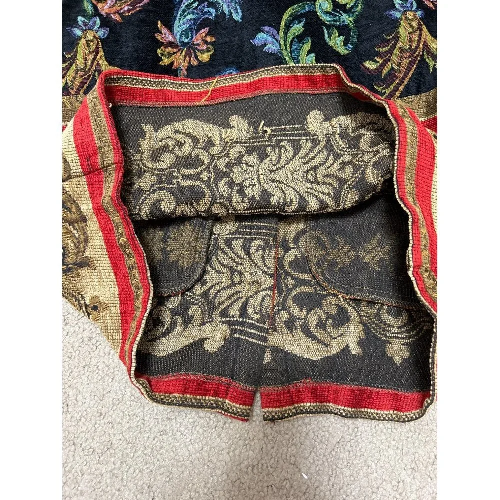 Sag Harbor Tapestry Jacket Women's 10 Multicolor Bohemian Ornate Button Brocade - Picture 10 of 10